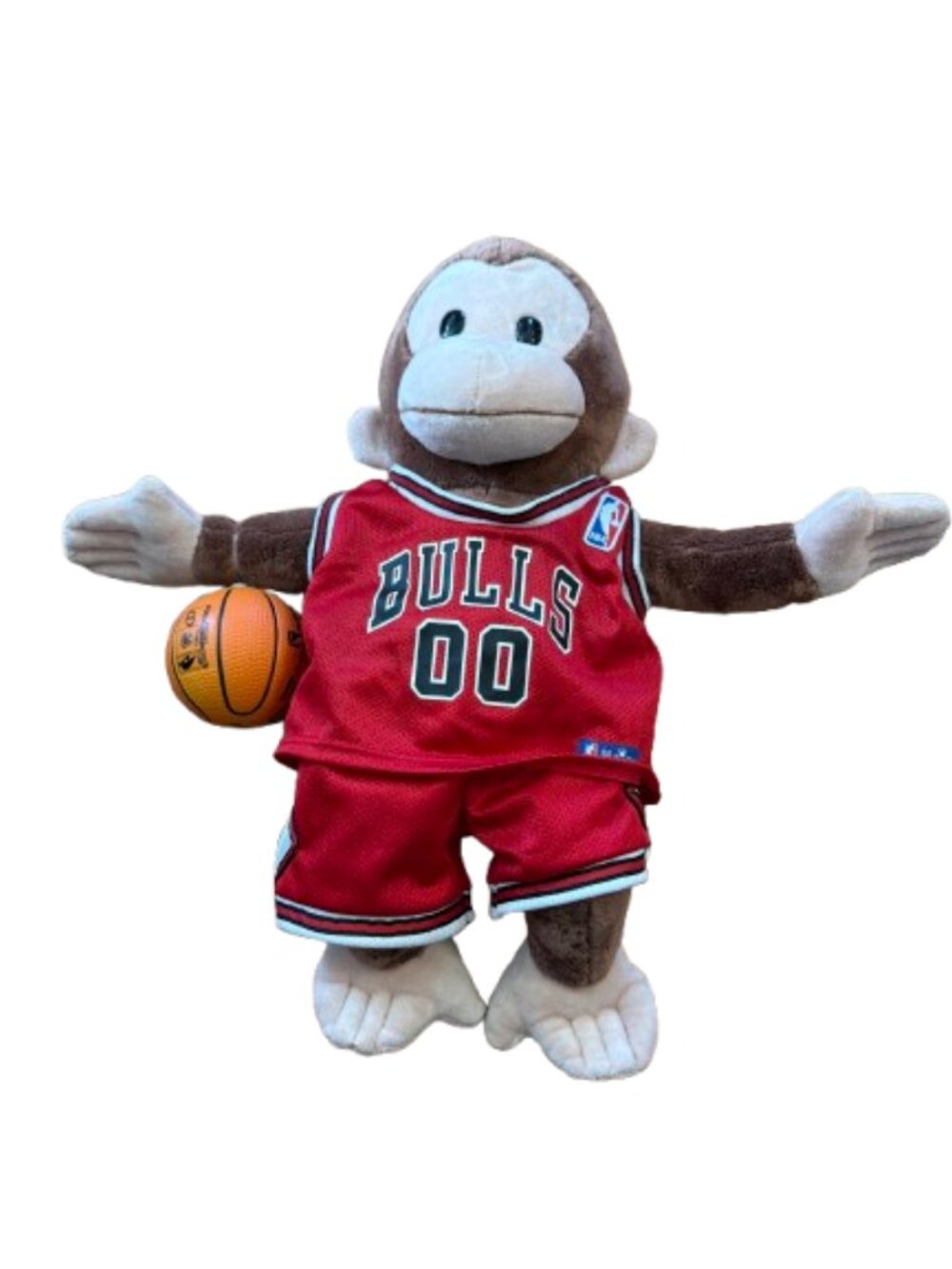 Applause Curious George with Chicago Bulls Build a Bear Outfit